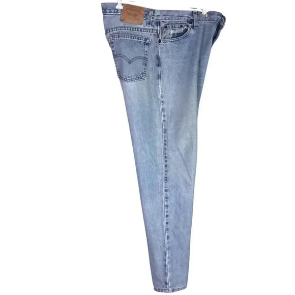VTG Levis 550 Jeans Women 16 M Relax Tapered Natural Distressing Mom USA Made - Picture 3 of 8